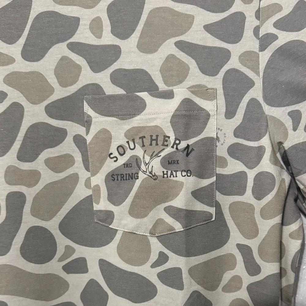 Southern String Hat Co Camo Performance Pocket Tee Short Sleeve Shirt Men’s New - Picture 4 of 10